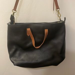 madewell zip top transport carryall bag